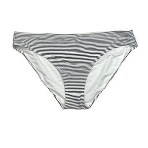 Aerie Swimsuit Bottoms Women's Size XL Striped Black White Summer Vacation Beach
